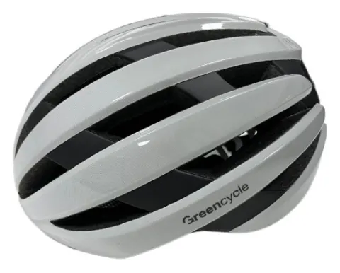 Шолом Green Cycle Alleycat RS розмір 54-58см біло-сірий глянець