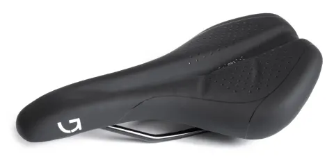 Сідло Green Cycle Active Air 160, сталеві рейли, чорне