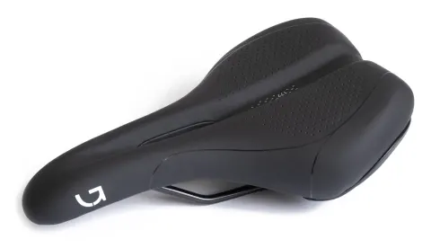 Сідло Green Cycle Active Air 177, сталеві рейли, чорне