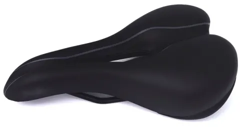 Сідло Green Cycle GCS-2604,280мм x 180мм, сталеві рейли, чорне