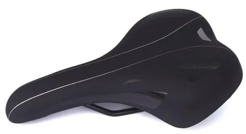 Сідло Green Cycle GCS-2607, 280мм x 175мм, сталеві рейли, чорне