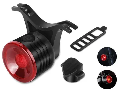 Блимавка задня Green Cycle Dot, COB LED, 70 Люмен; 4 режими, 2 кріплення