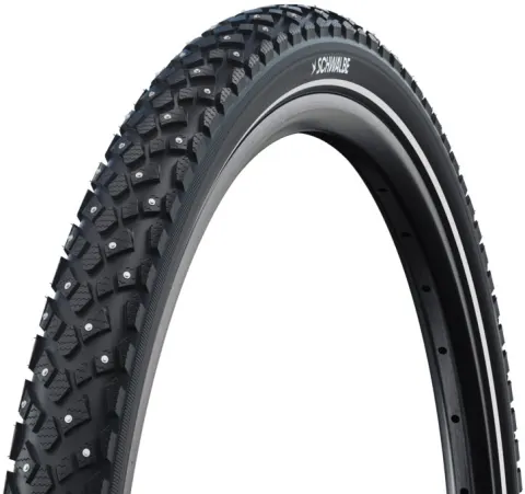 Покришка 28x1.35 700x35C (35-622) Schwalbe MARATHON PLUS SPIKE SmartGuard, TwinSkin, B/B+RT HS396 240 Steel Studs WiC 67EPI