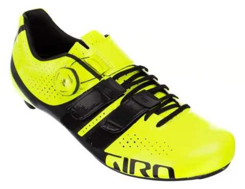 Велосипедные туфли шоссе Giro Factor Techlace ярко-желтый/черный 44