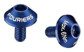 Болти тримача фляги Fouriers Cage Cap M5x10мм Full CNC алюміній 2.6г/пара синій