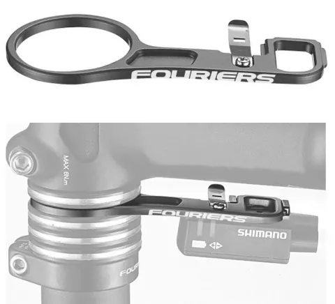 Кронштейн Fouriers Shimano Di2 Junction/1-1/8" Full CNC алюміній 6град 50мм чорний
