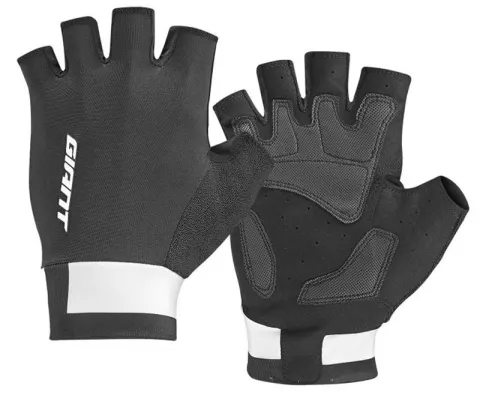 Велорукавиці з короткими пальцями Giant Elevate чорний/білий S
