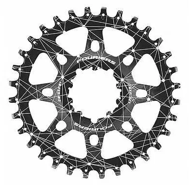 Шестерня передня МТБ Fouriers GXP01 Full CNC NW Sram XX1/X0/X9/GXP алюміній 36Т чорний