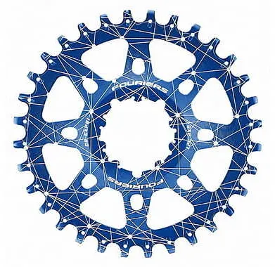 Шестерня передня МТБ Fouriers GXP01 Full CNC NW Sram XX1/X0/X9/GXP алюміній 36Т синій