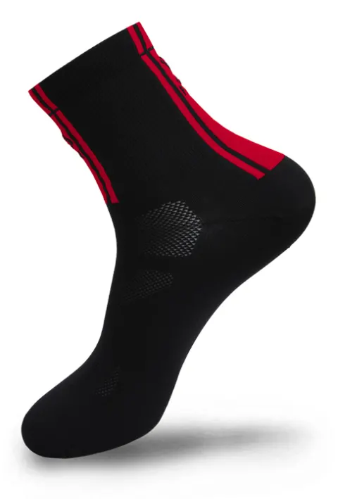 Шкарпетки FLR Elite Socks High 5.5" чорний/червоний р. 35-38