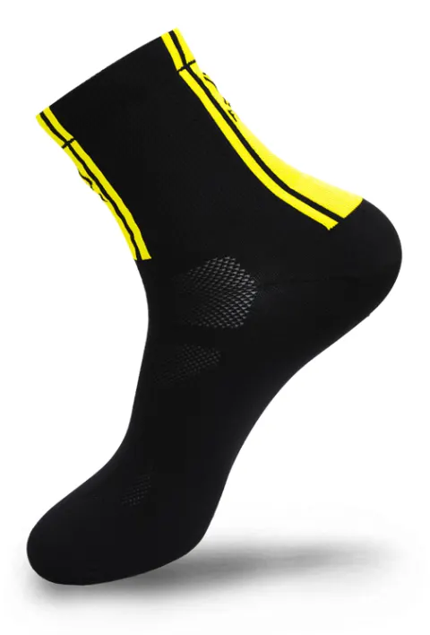 Шкарпетки FLR Elite Socks High 5.5" чорний/жовтий р. 39-42