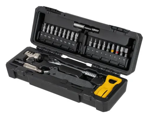 Ключ динамометричний Topeak Essential ToolShop з nano TorqBar 2-6Nm з комплектом біт та інструментів з футляром