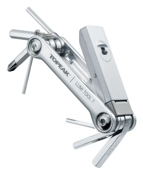 Ключ складной Topeak LumiTool 7 7 фунц с чехлом 72.4г