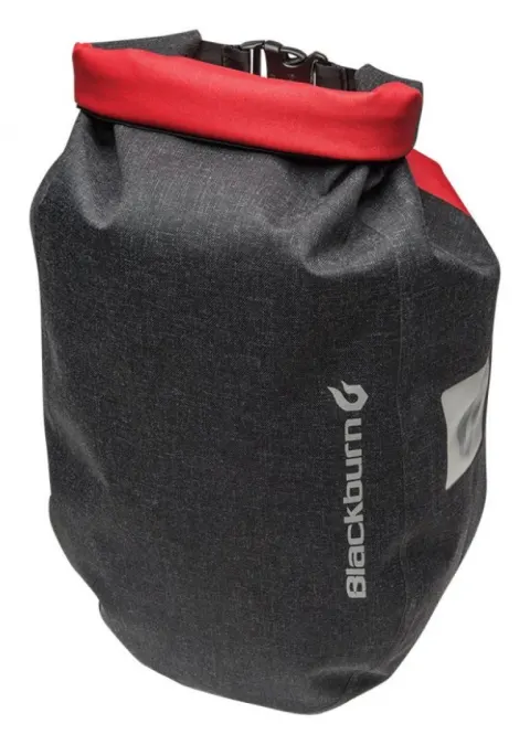 Сумка на багажник Blackburn Barrier City Pannier 20л водозахисна з фіксатором сірий/червоний 929г