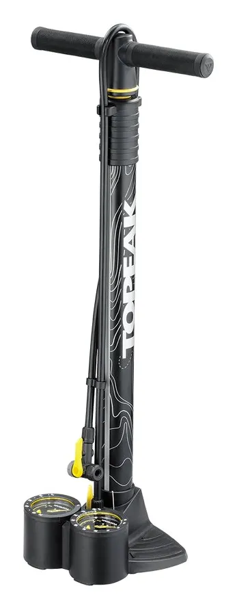 Насос підлоговий Topeak JoeBlow Dualie для FAT та MTB з манометром 5bar/макс. сталь клапан TwinHead