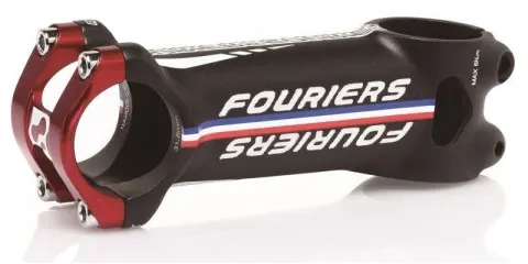 Винос керма Fouriers RA003 CNC 6град 31.8х120мм 1-1/8" алюміній чорний/червоний