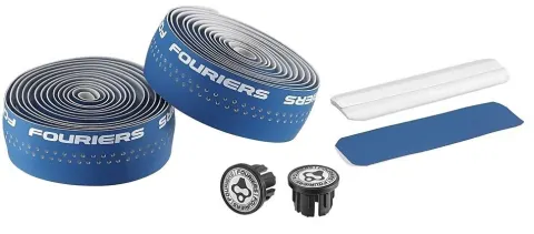 Обмотка керма Fouriers PU Bartape 3.0мм EVA заглушки з болтом синій