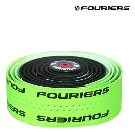 Обмотка керма Fouriers PU Bartape 3.0мм 2-кол EVA заглушки з болтом чорний/неоновий зелений
