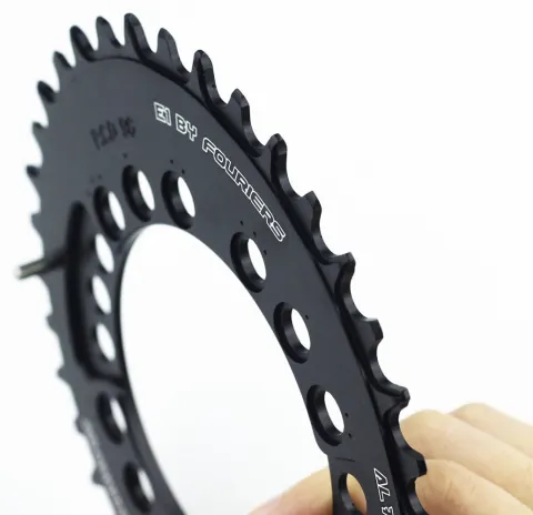 Шестерня передня МТБ Fouriers DX8000 Full CNC NW Oval Shimano XT/pcd96 алюміній 34Т чорний