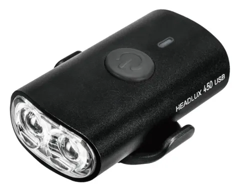 Фара передня світлодіодна Topeak HeadLux 450 USB 4 функцій 940mAh 450люм чорний 73г