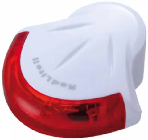 Фара задня світлодіодна Topeak RedLite II 5cd 4 червоний діоди 2 функцій з батарейкою 20г білий