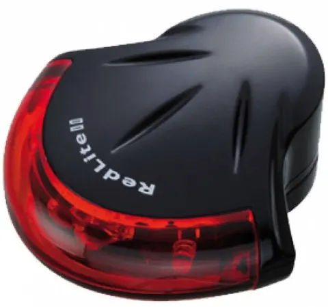 Фара задня світлодіодна Topeak RedLite II 5 cd 4 червоний діоди 2 функцій з батарейкою 20г чорний