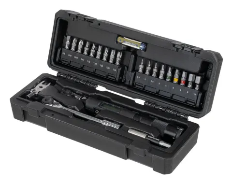 Ключ динамометричний цифровий Topeak Torq Stick Pro Digital 1-20Nm з комплектом біт та інструментів з футляром