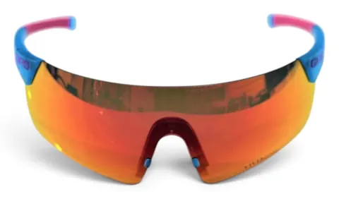 Окуляри сонцезахисні Giro Kom блакитний/рожевий лінзи Zeiss черв/vivid Road + Gun блак/vivid Trail