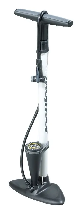 Насос підлоговий Topeak JoeBlow Max HP з манометром 11bar/160psi сталь клапан TwinHead білий