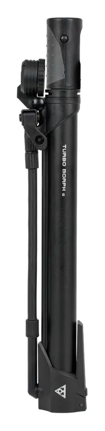 Насос Topeak Turbo Morph G з манометром 11bar/160psi алюміній чорний 280г