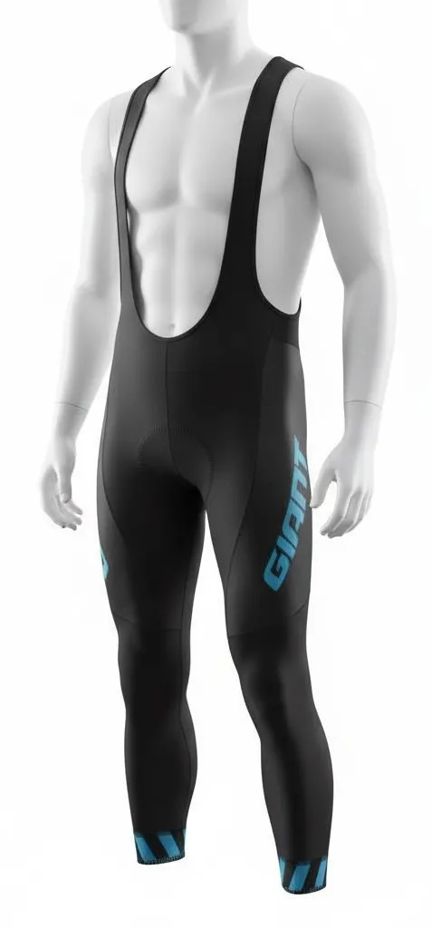 Велорейтузи Giant 3/4 з лямками Team UA Elite Dot Duzzle чорний/синій XL