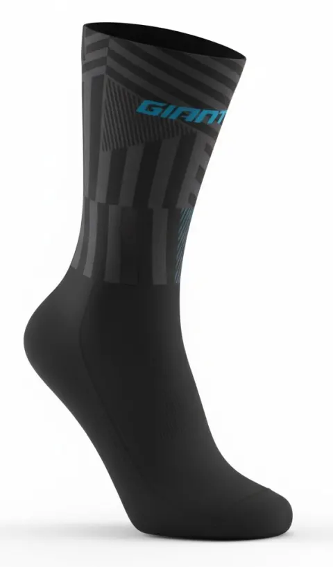 Шкарпетки Giant Team UA Pro Aero 14.5см OSFA чорний/сірий
