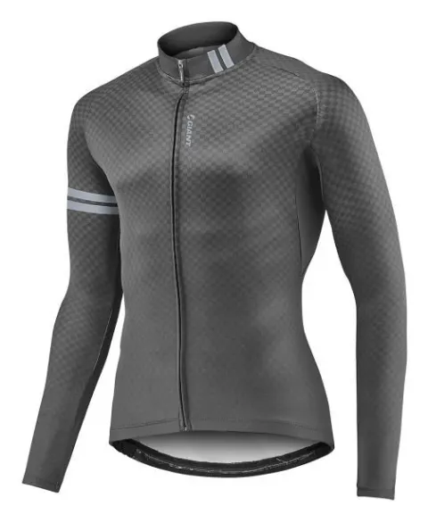 Веломайка з довгим рукавом Giant Podium Mid-Thermal чорний/сірий S