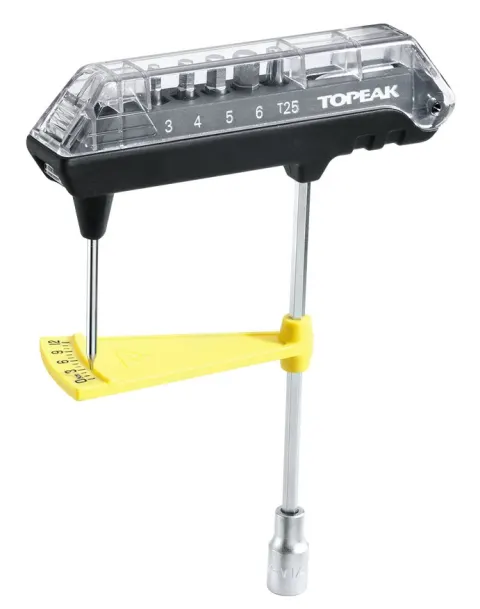 Ключ динамометрический Topeak Combo Torq Wrench 3-12Nm с комплектом бит