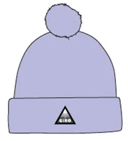 Шапка зимова Giro Beanie Pom з помпоном лавандовий/лавандовий
