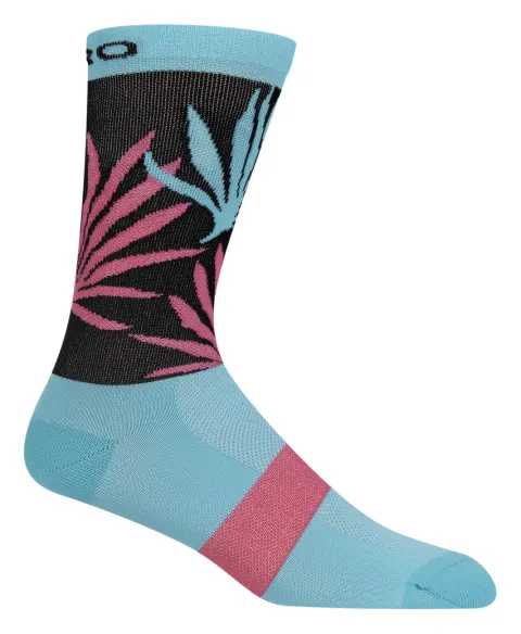 Носки Giro Comp High Rise мятный/неоновый розовый Palms р. 40-42