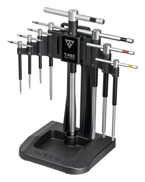 Ключ набір Topeak T-Hex 8 функцій 2/2.5/3/4/5/6/8/10 сталь з кріплення