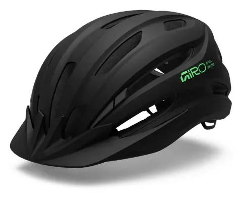Шолом велосипедний дитячий Giro Register II матовий чорний/зелений Vivid uy/50-57см