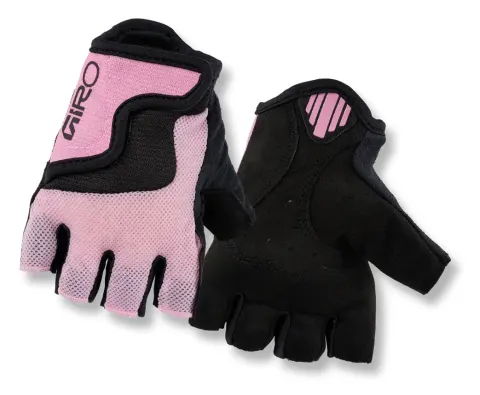 Велорукавиці дитячі з короткими пальцями Giro Bravo Jr рожевий S