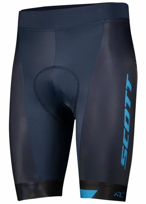 Велотрусы без лямок SCOTT RC TEAM ++ midnight blue/atlantic blue - XXL