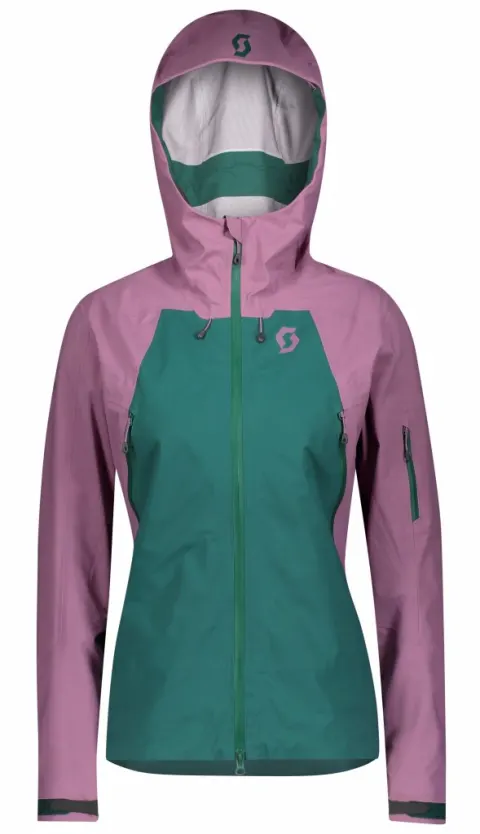 Куртка SCOTT W EXPLORAIR 3L cassis pink/jasper green - XS