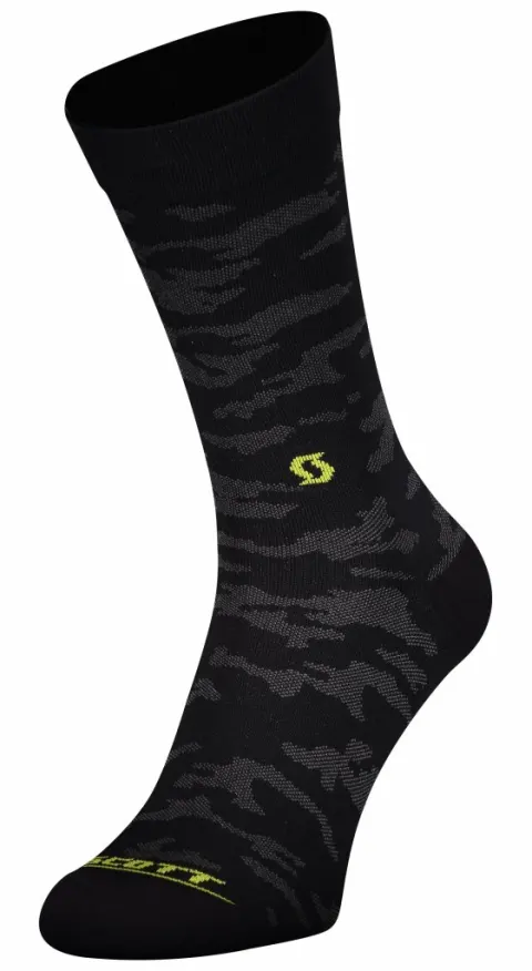 Шкарпетки SCOTT TRAIL CAMO чорний/жовтий - 45-47