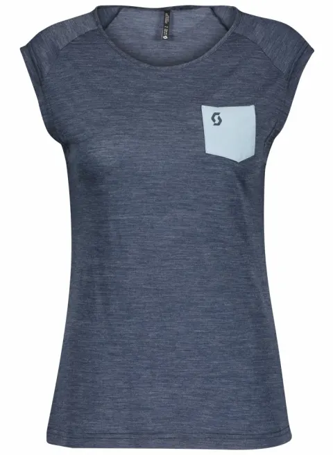 Футболка SCOTT W DEFINED MERINO синій - XL