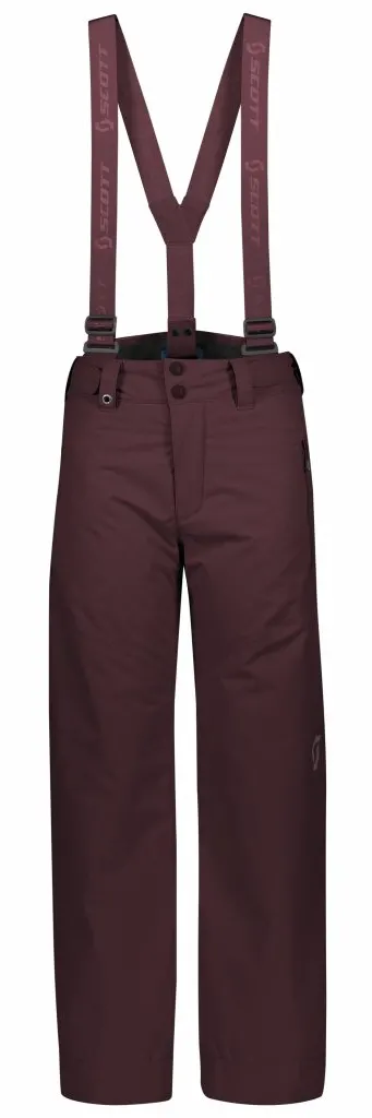 Штани гірськолижні підліткові SCOTT JR VERTIC DRYO red fudge - M
