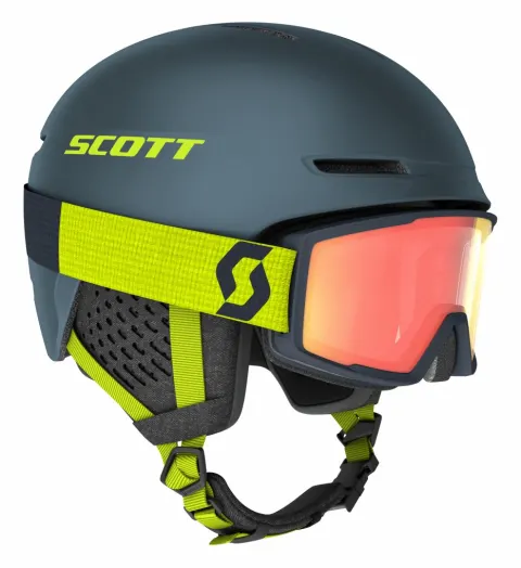 Гірськолижний шолом SCOTT TRACK + маска гірськолижна FACTOR PRO (білий ремінець) - S