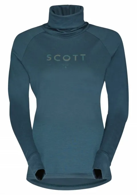 Термомайка SCOTT W DEFINED MERINO з воротом aruba green - S
