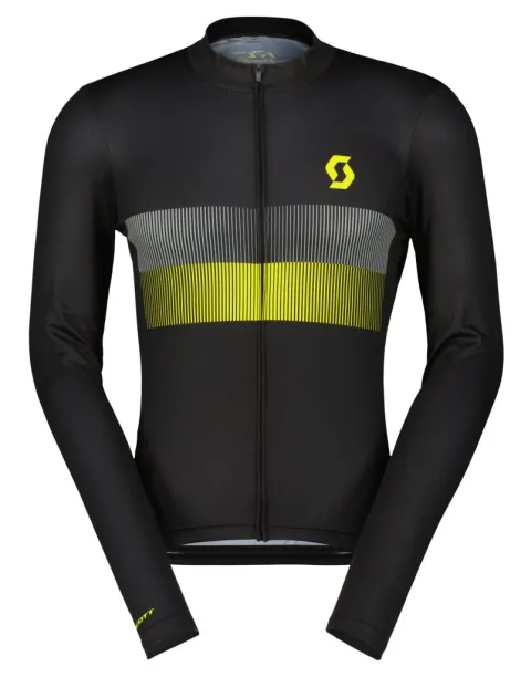 Веломайка с рукавом SCOTT RC TEAM 10 black/sulphur yellow - S
