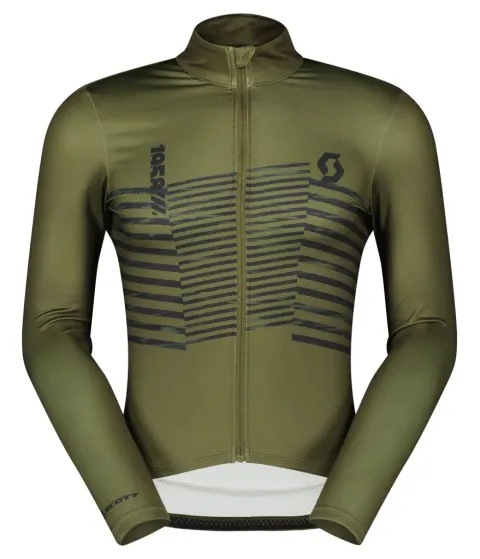 Веломайка з рукавом SCOTT RC TEAM WARM GRAPHICS fir green - M