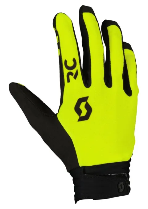 Велоперчатки SCOTT DH FACTORY LF yellow/black - S