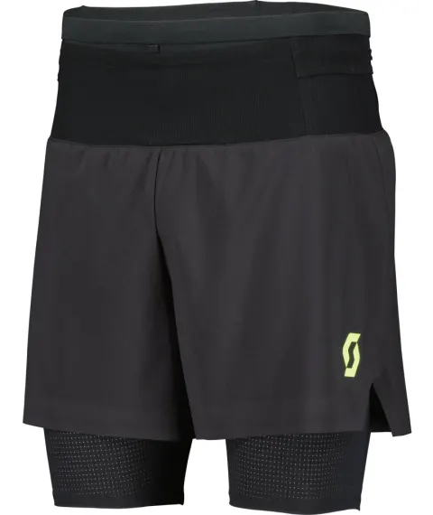 Шорти для біга SCOTT HYBRID RC RUN black/yellow - XL